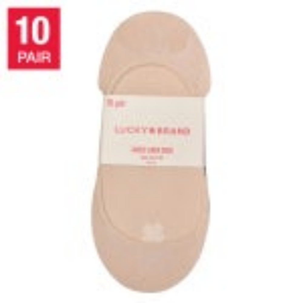 Lucky Brand Ladies' Liner Sock, 10-pair